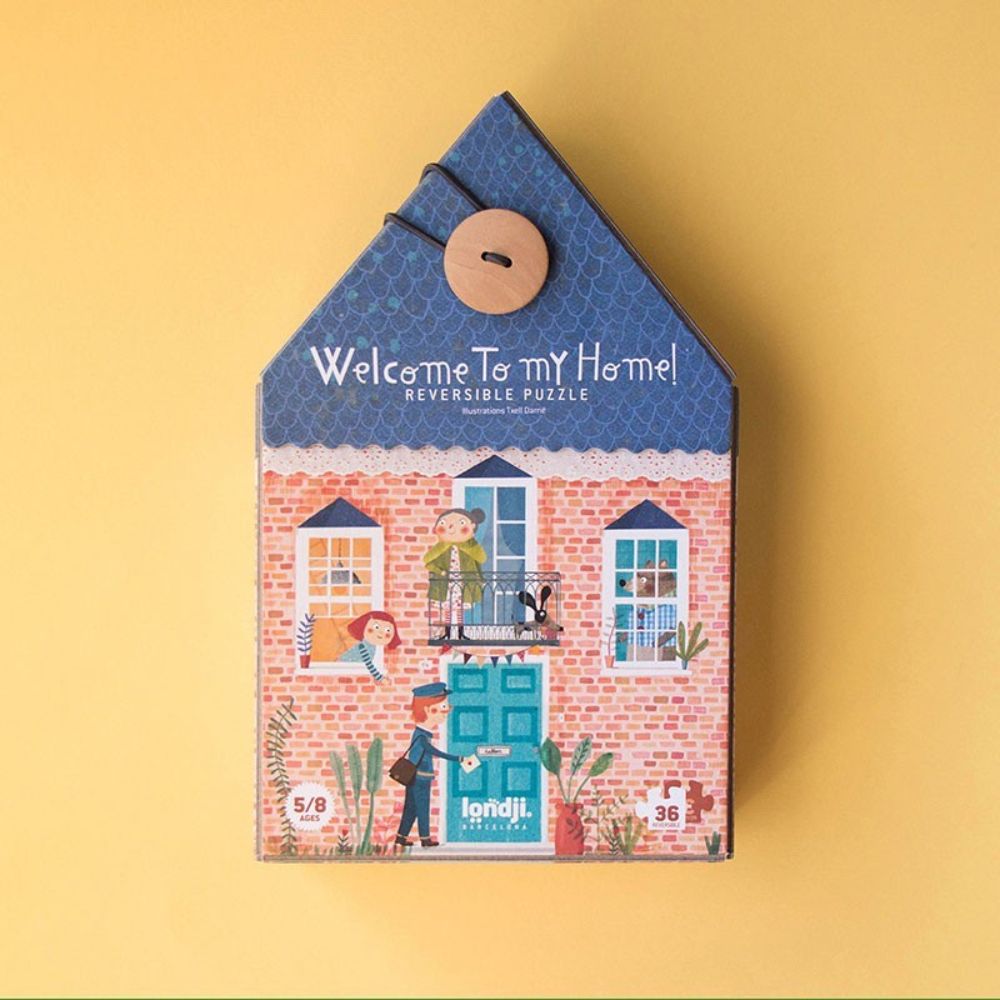 Londji Welcome To My Home! Reversible Jigsaw Puzzle (36 Pieces)