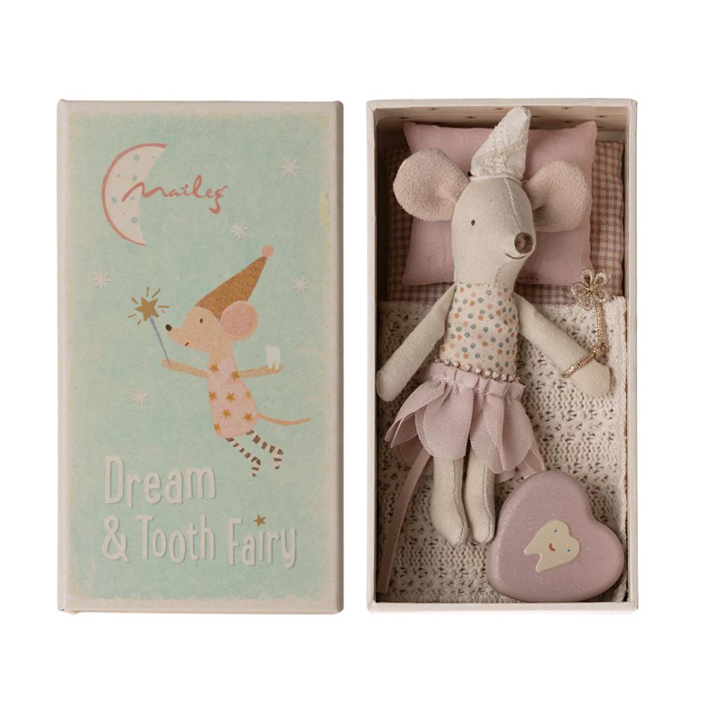 Maileg Dream and Tooth Fairy Mouse In A Matchbox 1000 x 1000