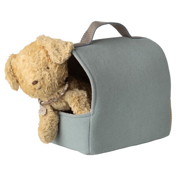 Maileg Pet Supply, Carrier Dusty Blue