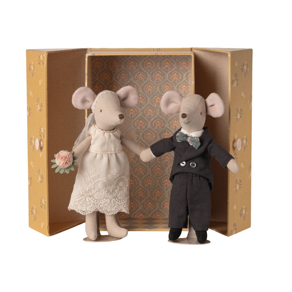 Maileg Wedding Mice Couple In Box, Mum and Dad