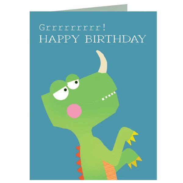 Mini Dinosaur Happy Birthday Card