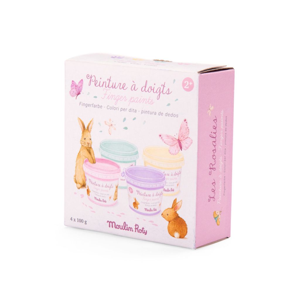 Moulin Roty Les Rosalies - Pastel Finger Paints (Box of 4)