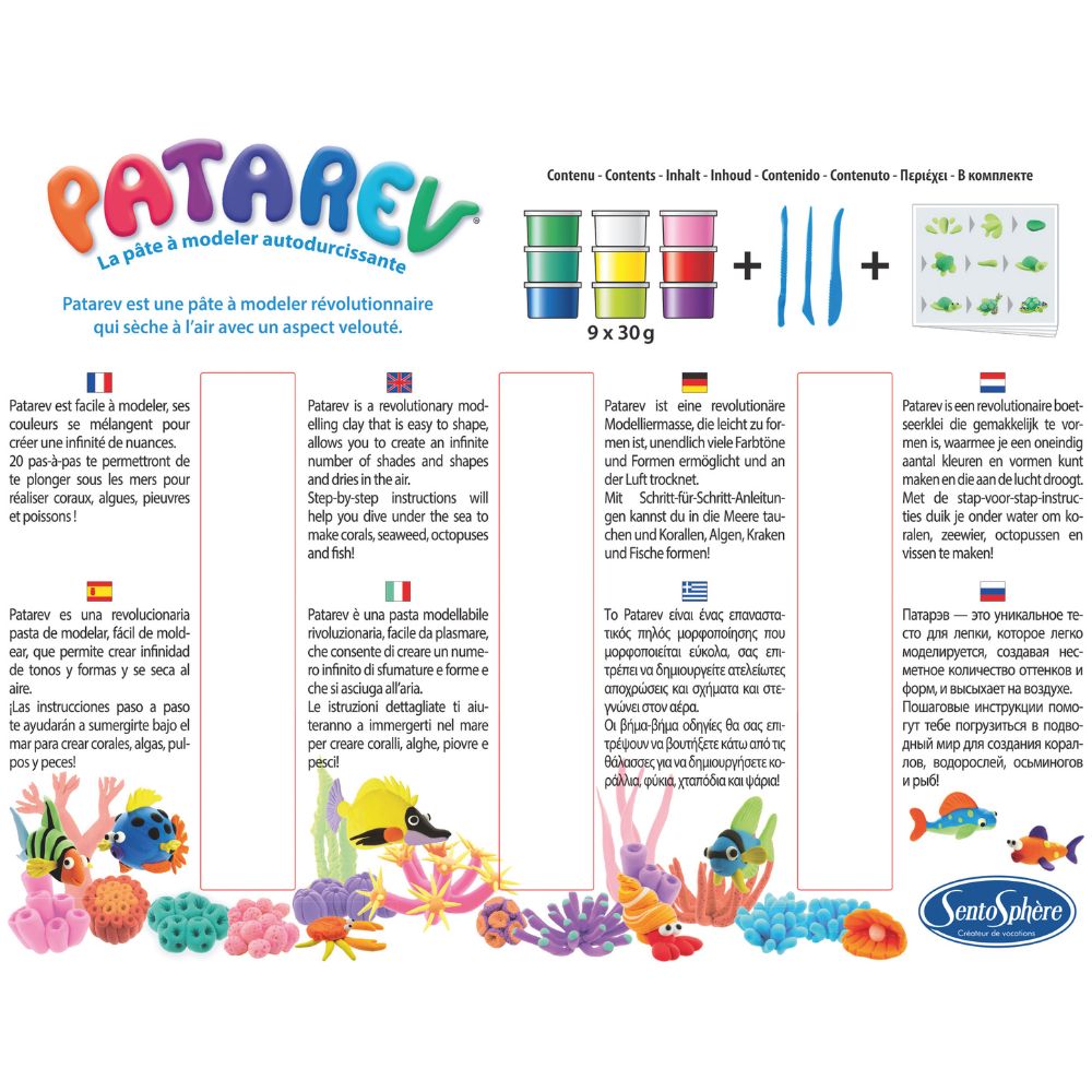 Patarev Coral Reef - Air Drying Clay Kit