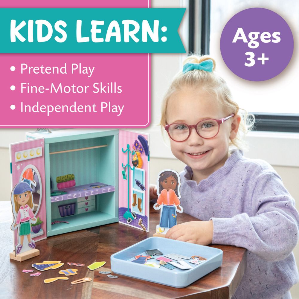 Peaceable Kingdom Magnetic Dress-up Fashion Friends Playset