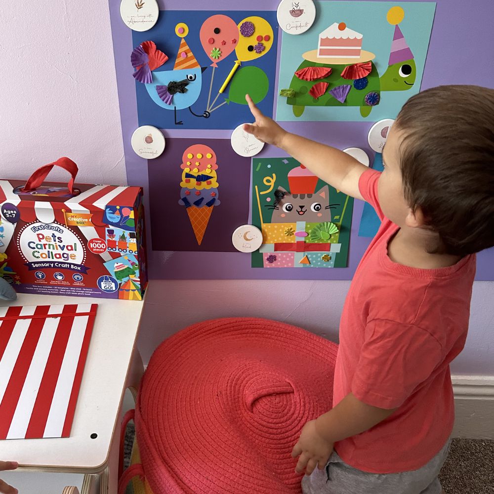 Craft Box For Kids - Pets Carnival Collage Sensory My Creative Box
