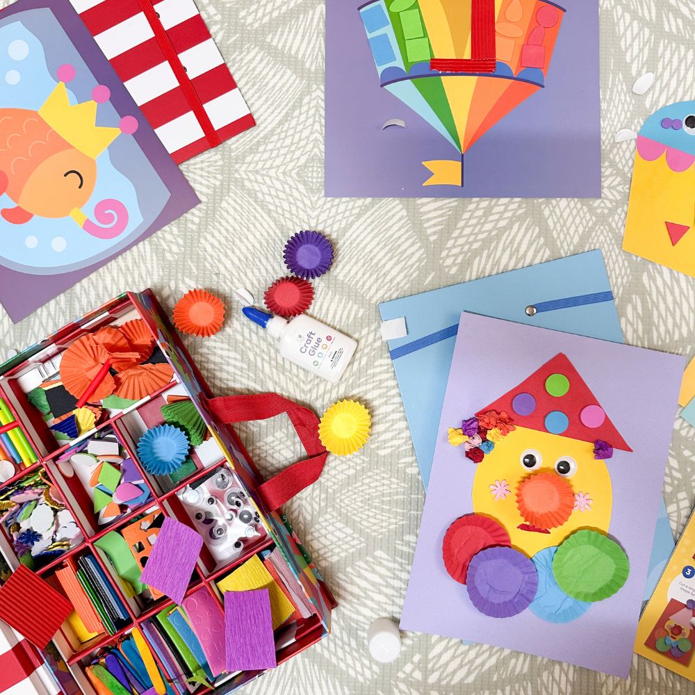 Craft Box For Kids - Pets Carnival Collage Sensory My Creative Box
