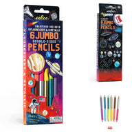 eeBoo Solar System 6 Jumbo Double-Sided Pencils