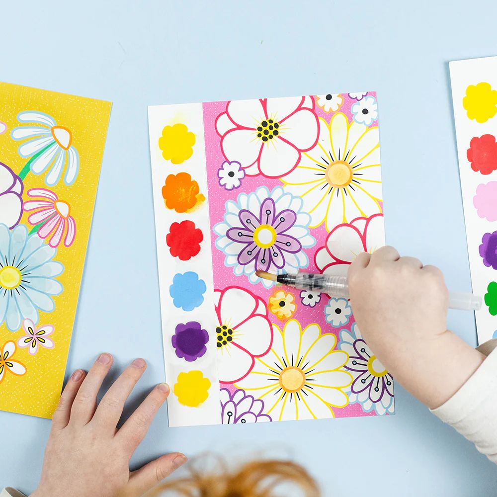 Tiger Tribe Paint-A-Picture Set - Butterflies & Flowers