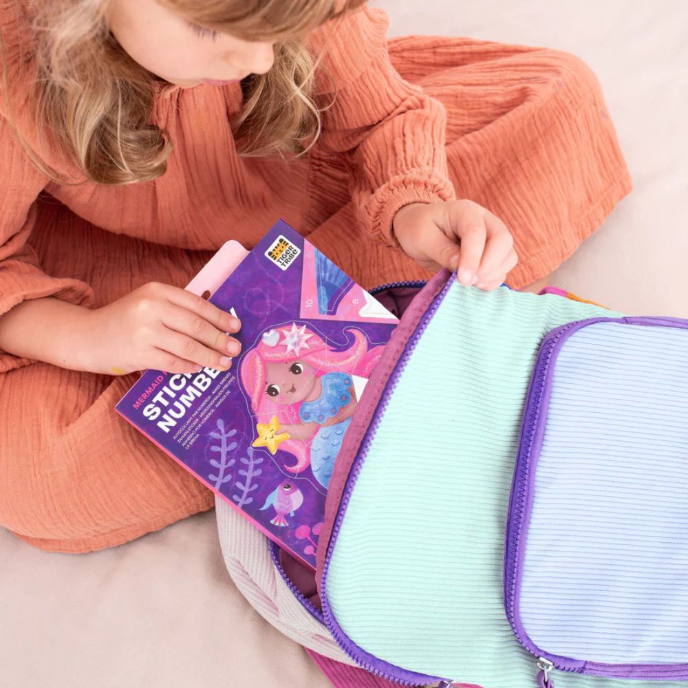 Tiger Tribe Sticker By Numbers - Mermaid Friends - Travel Activity Set