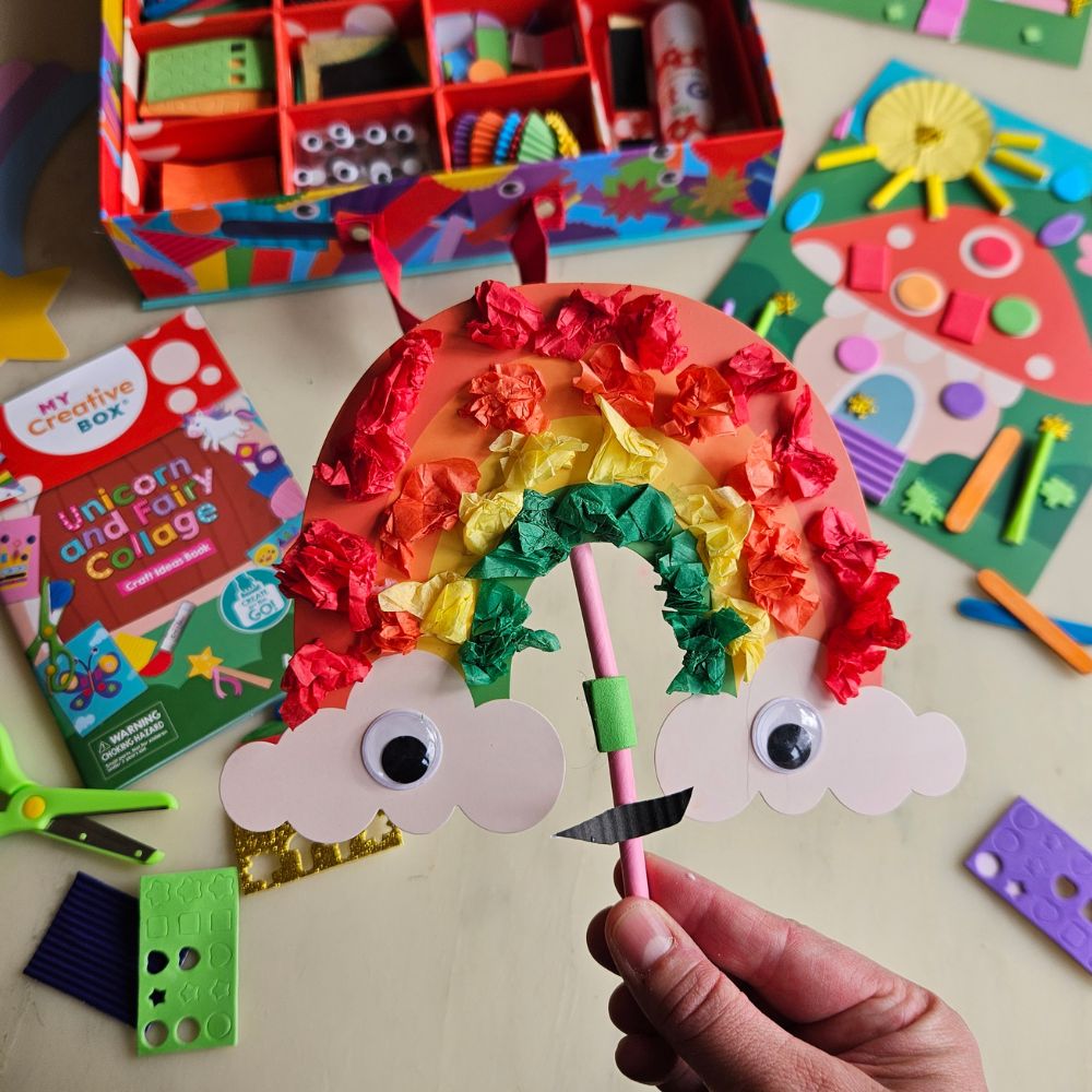 Unicorn and Fairy Collage Sensory Craft Box For Kids - My Creative Box