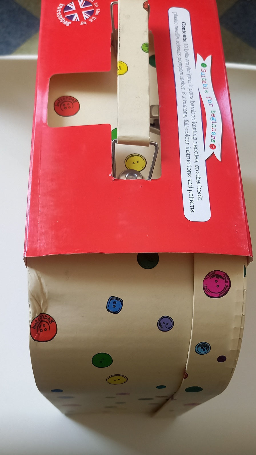 Buttonbag Bumper Knitting & Crochet Kit - Wonky Box