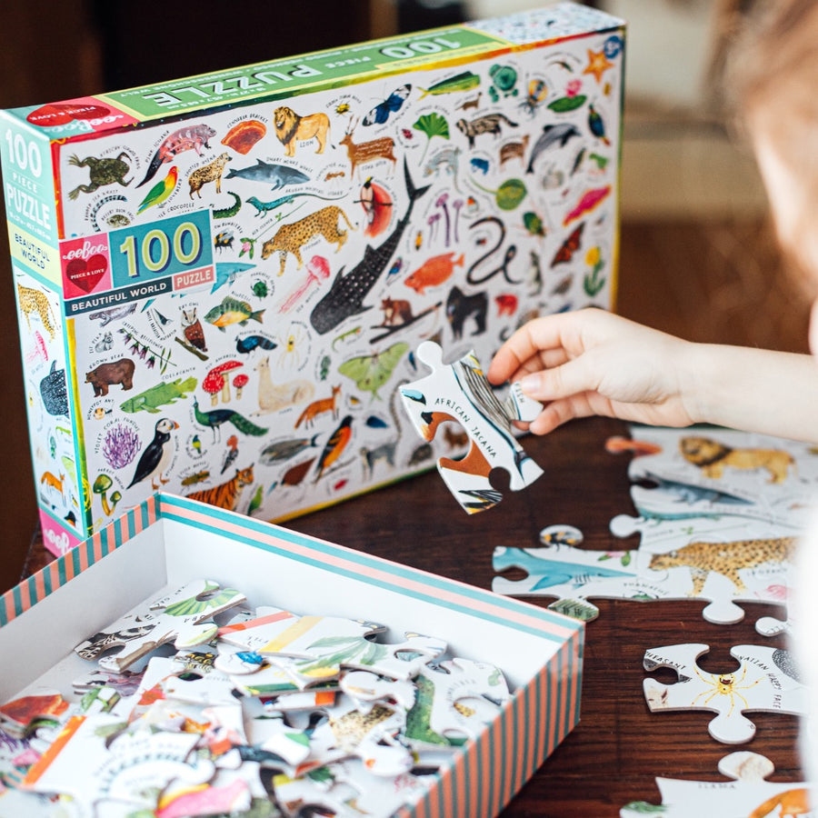 Eeboo Beautiful World 100 Piece Puzzle