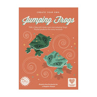 Origami jumping frogs