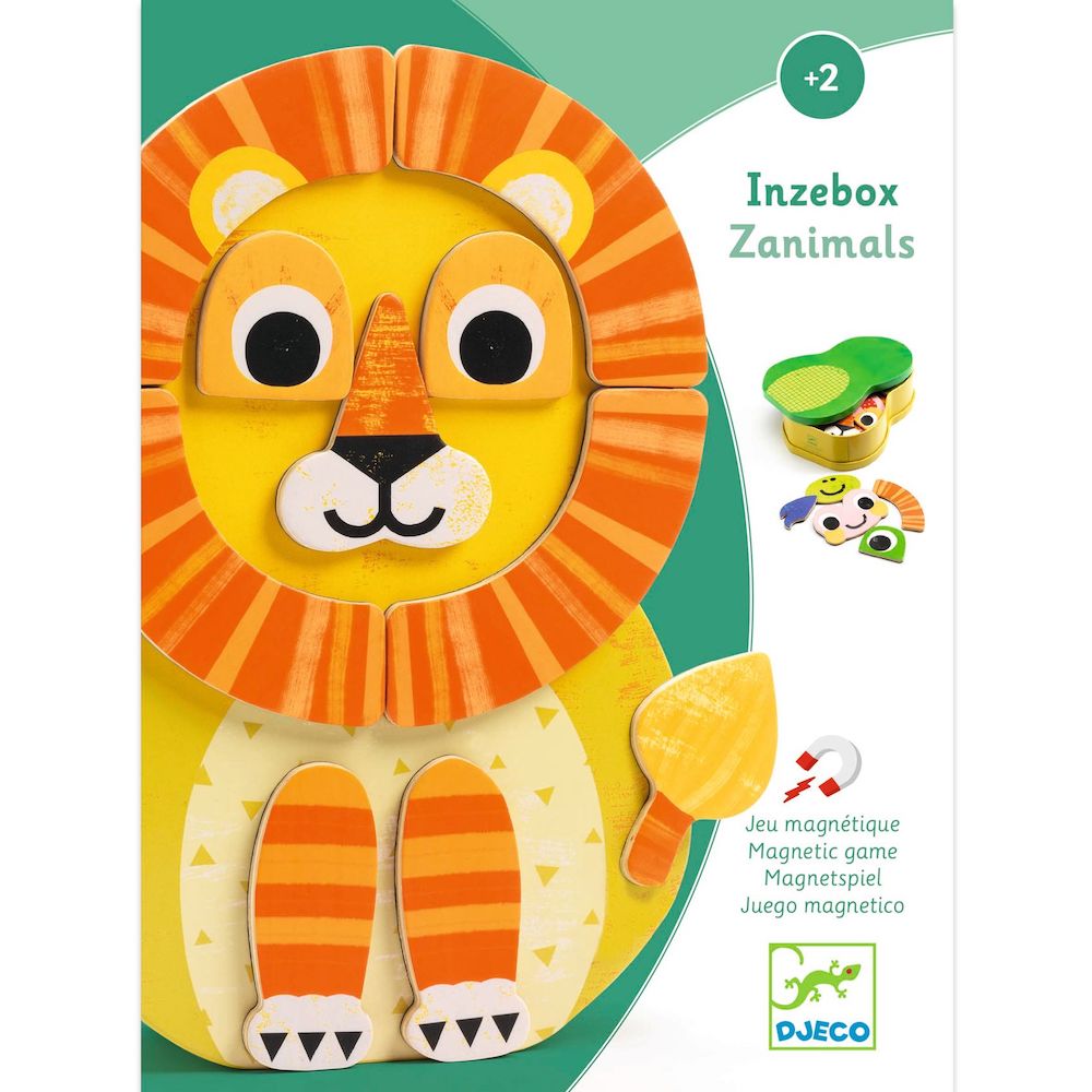 Djeco InZeBox Zanimals - Wooden magnetic game