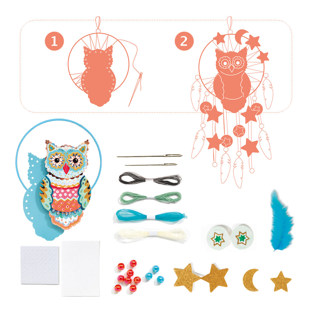 Djeco do it yourself owl dreamcatcher