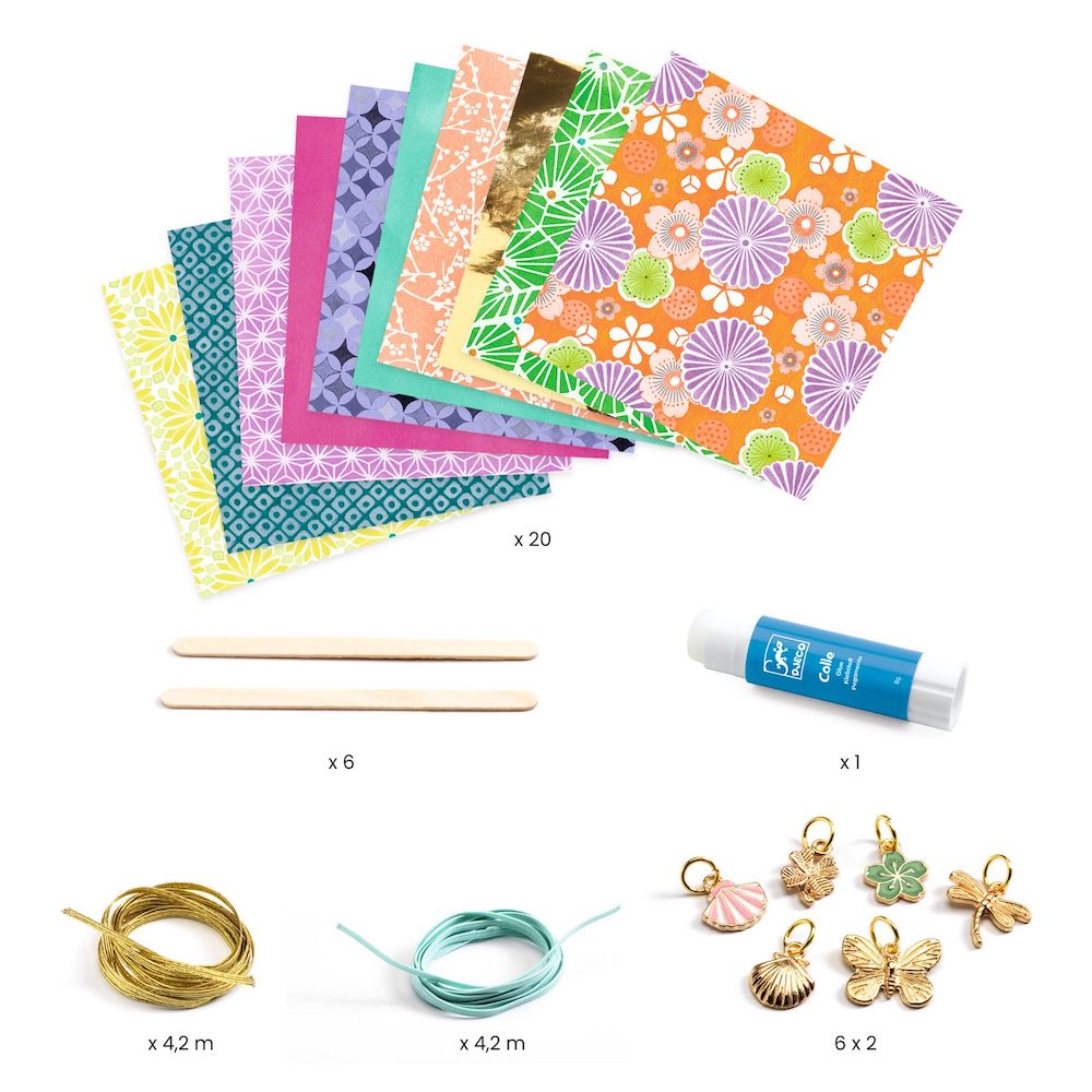 djeco do it yourself stylish & golden paper beads