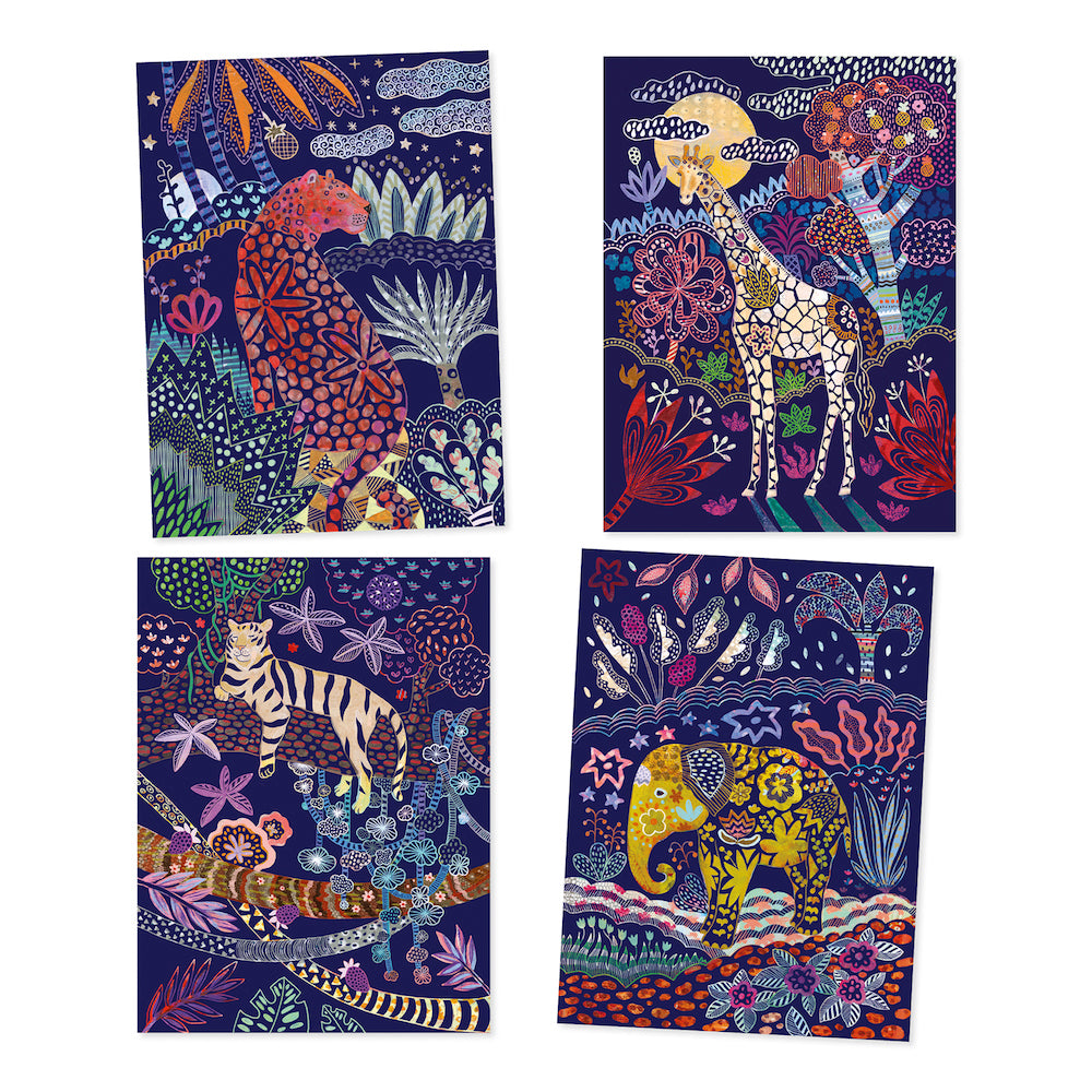 Djeco Scratch Boards - Lush Nature