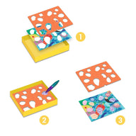 Djeco Colour Stop Fabulous Stencils Birdie & Co 