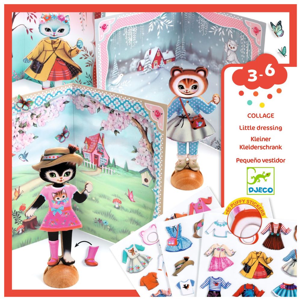 Djeco Little Wardrobe Collage Activity DJ09859 1000 x 1000