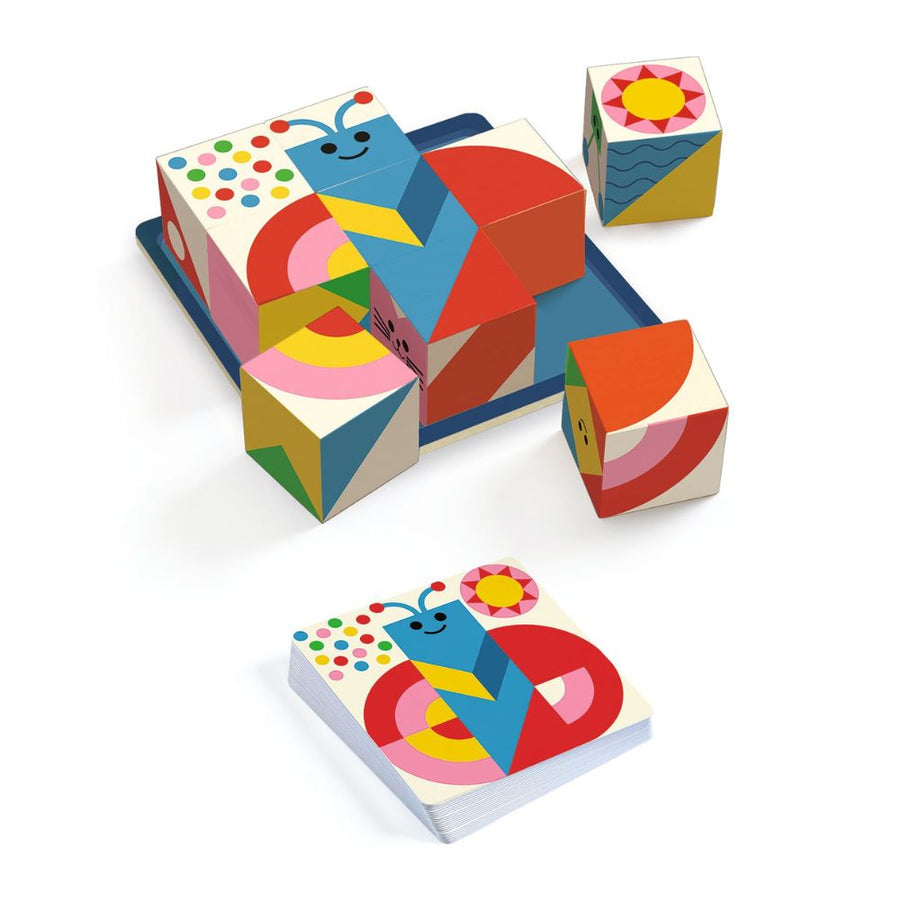 Djeco Sologic Cubologic 9 - Logical Game to Play Solo