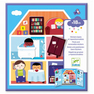 Djeco Reusable Stickers - Houses