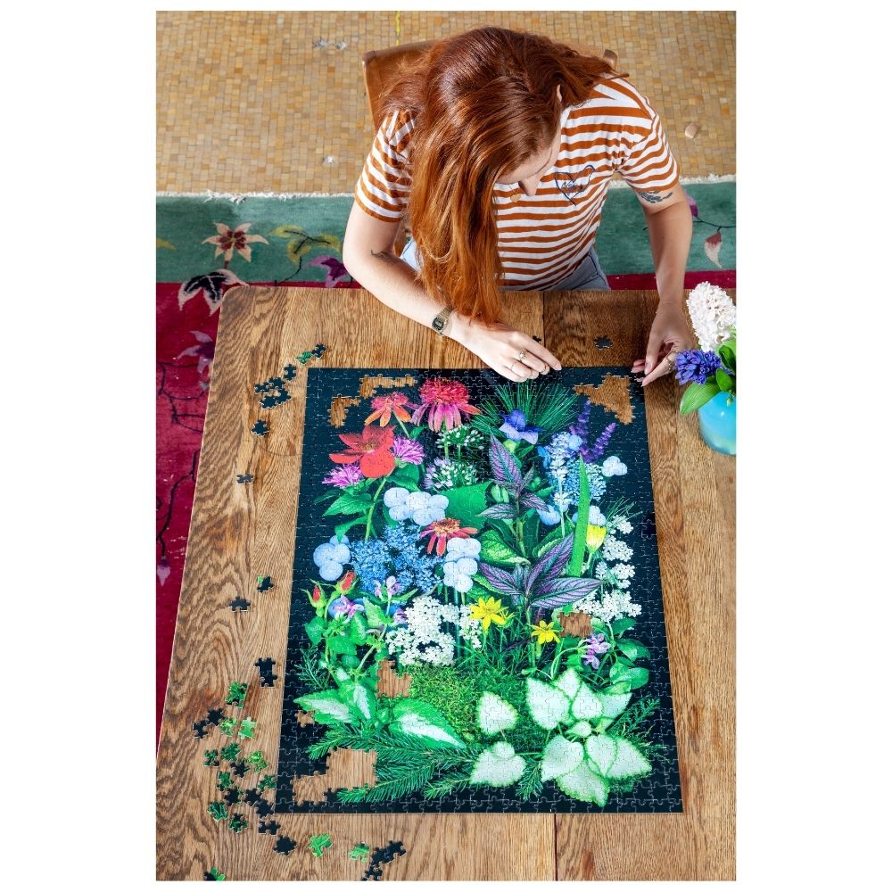 Eeboo Summer Garden Sampler - 1000 Piece Rectangle Puzzle
