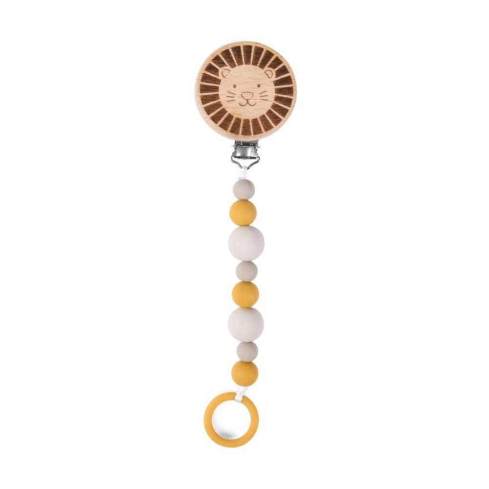 Moulin Roty Wooden Lion Soother Clip