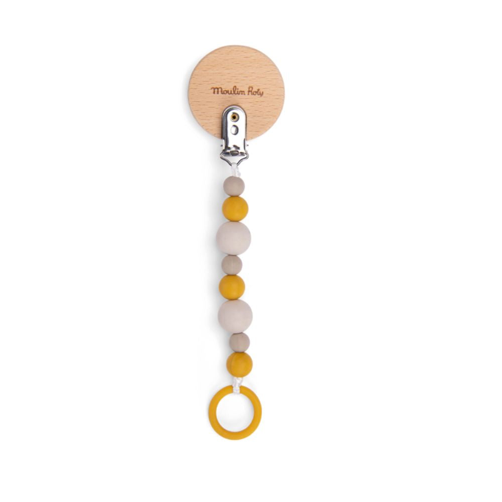 Moulin Roty Wooden Lion Soother Clip