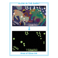 EeBoo Zodiac 1000 Piece Glow In The Dark Family Puzzle